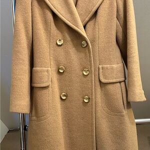 CBK STYLE! 100% Imported Camel Hair Vintage Double-Breasted Women's Coat.